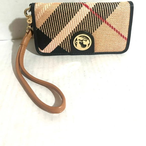 Spartina 449 Bella telfair pink plaid satchel handbag - Picture 12 of 13